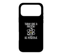 Custodia per iPhone 17 Pro Max Pensa come un protone sii positivo divertente scienza chimica atomica