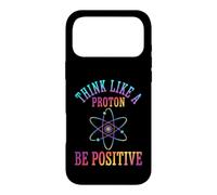 Custodia per iPhone 17 Pro Max Pensa come un protone Sii positivo Scienza Chimica Giochi di parole