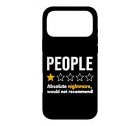 Custodia per iPhone 17 Pro Max People One Star Rating Absolute Nightmare Graphic T-Shirt