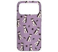 Custodia per iPhone 17 Pro Max Pepper Pup - Schnauzer bianco e nero in lilla