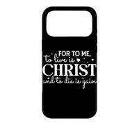 Custodia per iPhone 17 Pro Max Per me vivere è Cristo e morire è guadagno