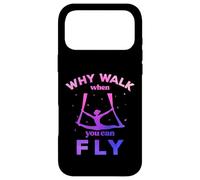 Custodia per iPhone 17 Pro Max Perché camminare quando puoi volare, volare yoga aereo, sete aeree