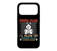 Custodia per iPhone 17 Pro Max Personal Stalker Dog Siberian Husky Funny Puppy Dog Lover