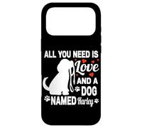 Custodia per iPhone 17 Pro Max Personalizzato Cane Nome Harley Cute Dog Pet Lover