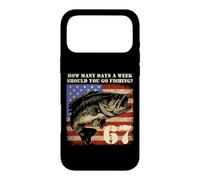 Custodia per iPhone 17 Pro Max Pesca Boy American USA Flag Bass Fish 67