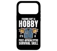 Custodia per iPhone 17 Pro Max Pesca Sopravvivenza Umorismo Pescatore Prepper Pescatore