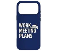 Custodia per iPhone 17 Pro Max Piani di riunione di lavoro Umorismo dell'ufficio delle pecore assonnate