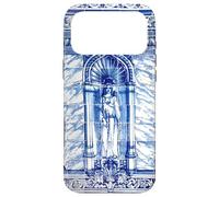 Custodia per iPhone 17 Pro Max Piastrella portoghese blu e bianca - Azulejo - Maria Maddalena