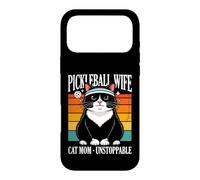 Custodia per iPhone 17 Pro Max Pickleball Moglie Gatto Mamma Inarrestabile Paddle Player