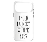 Custodia per iPhone 17 Pro Max Piegare il bucato con gli occhi divertente procrastinazione umorismo studente