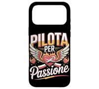 Custodia per iPhone 17 Pro Max Pilota Per Passione Cuore Aereo Ali Fuoco