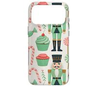 Custodia per iPhone 17 Pro Max Pink Christmas Nutcracker Candy Cane Pink Nutcracker Cupcake