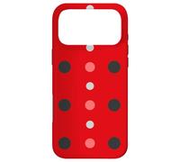 Custodia per iPhone 17 Pro Max Pink & Red Black Polka Dot Ladybug Cute Lady Bug Polka Dots