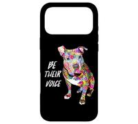 Custodia per iPhone 17 Pro Max Pitbull Hippie sii la loro voce, mamma cane carino