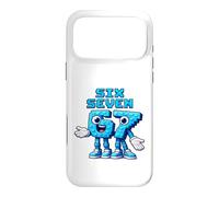 Custodia per iPhone 17 Pro Max Pixel Six Seven Numbers Stile di gioco retrò