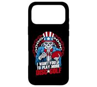 Custodia per iPhone 17 Pro Max Play More Disc Golf Frolf Patriotic Goth USA Zio Sam Skull