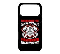 Custodia per iPhone 17 Pro Max Playing With A Firefighter Funny Fireman Firefighters Lovers
