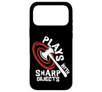 Custodia per iPhone 17 Pro Max Plays With Sharp Objects Funny Axe Throwing Lover