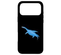 Custodia per iPhone 17 Pro Max Plesiosauro dinosauro subacqueo blu rettile marino