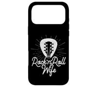 Custodia per iPhone 17 Pro Max Plettro per chitarra con logo Rock And Roll Wife