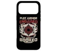 Custodia per iPhone 17 Pro Max PLOT ARMOR ENGAGED I'M CURRENTLY BOOKED ELSEWHERE