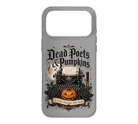 Custodia per iPhone 17 Pro Max Poeti morti e zucche Poetcore Lettura Halloween