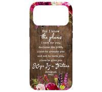 Custodia per iPhone 17 Pro Max Poiché io conosco i piani che ho per te Geremia 29:11 Cristiano