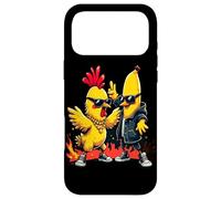 Custodia per iPhone 17 Pro Max Pollo e banana hip hop divertenti