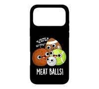 Custodia per iPhone 17 Pro Max Polpette di carne divertente cibo gioco di parole