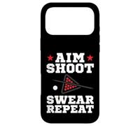 Custodia per iPhone 17 Pro Max Pool Playing Aim Shoot Swear Repeat Pool Playing Billiards