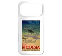 Custodia per iPhone 17 Pro Max Poster del turismo Rhodesian There's A Lot More Down Under