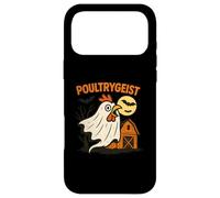 Custodia per iPhone 17 Pro Max Poultrygeist Funny Chicken Ghost Halloween Pun Design