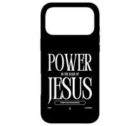 Custodia per iPhone 17 Pro Max Power In The Name Of Jesus More Than Conquerors Fear Nothing