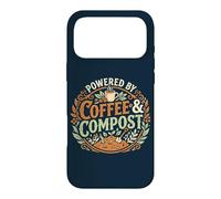 Custodia per iPhone 17 Pro Max Powered By Coffee & Compost Funny Gardener