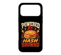 Custodia per iPhone 17 Pro Max Powered By Hash Browns Funny Hash Browns Saying Humor Joke