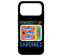 Custodia per iPhone 17 Pro Max Powered by Sardines Funny Sardine Energy Humor Graphic