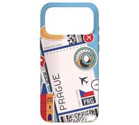 Custodia per iPhone 17 Pro Max Praga Biglietto Aereo Carta d'Imbarco Aereo Repubblica Ceca Viaggi