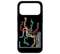Custodia per iPhone 17 Pro Max Praga Czech Metro Suburban Railway - Souvenir Mappa della rotta