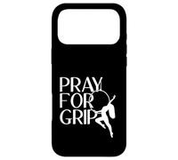 Custodia per iPhone 17 Pro Max Pray For Grip - Cerchio divertente per aereo, regalo per yoga aereo