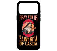 Custodia per iPhone 17 Pro Max Prega Per Noi, Santa Rita Da Cascia