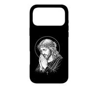 Custodia per iPhone 17 Pro Max Pregare Gesù Graphic Design per gli amanti della Chiesa Fede