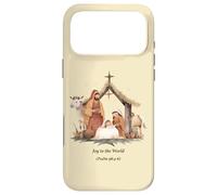 Custodia per iPhone 17 Pro Max Presepe Boho Gioia al mondo Natale