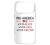 Custodia per iPhone 17 Pro Max Pro America Anti Trump Hate Lies Resist Sign Anti Trump Flag