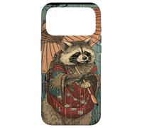 Custodia per iPhone 17 Pro Max Procione del giorno di pioggia: una delizia vestita di kimono