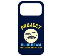 Custodia per iPhone 17 Pro Max Progetto Blue Beam Retro UFO Fantascienza Design Divertente