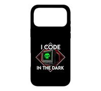 Custodia per iPhone 17 Pro Max Programmer I Code In The Dark Retro Hacker Skull