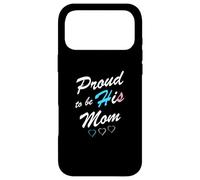 Custodia per iPhone 17 Pro Max Proud To Be His Mom Transgender Pride Flag Trans Figlo