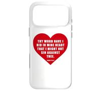 Custodia per iPhone 17 Pro Max Psalm 119:11 - Thy Word Have I Hid in Mine Heart Bible Verse