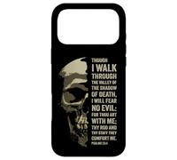 Custodia per iPhone 17 Pro Max Psalms 23:4 Though I Walk Through The Valley Christian Verse