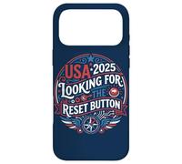 Custodia per iPhone 17 Pro Max Pulsante di reset USA 2025 Design American Patriot